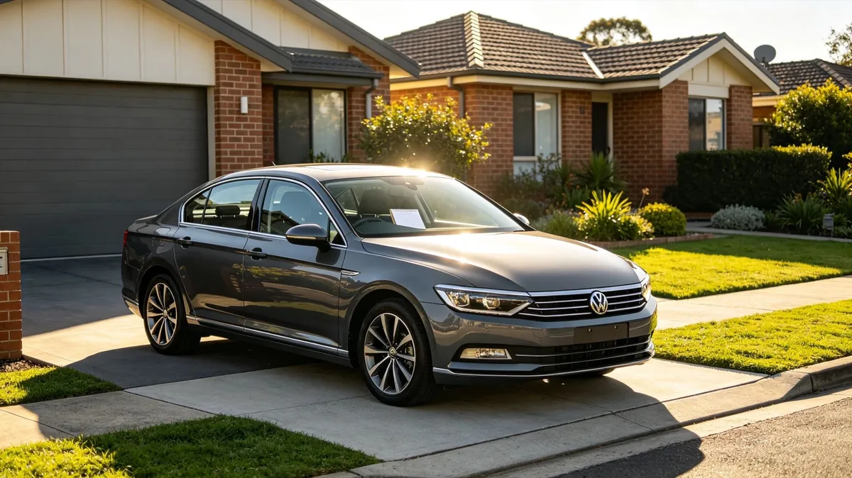 A clean car in bright summer sunshine, representing the best time to sell